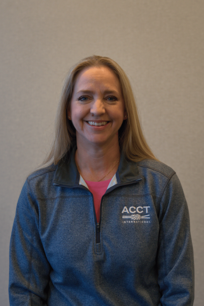 Conference Work Group member, Laura Purtzer, is captured in a headshot before the official kickoff of the 2025 ACCT conference and exposition.