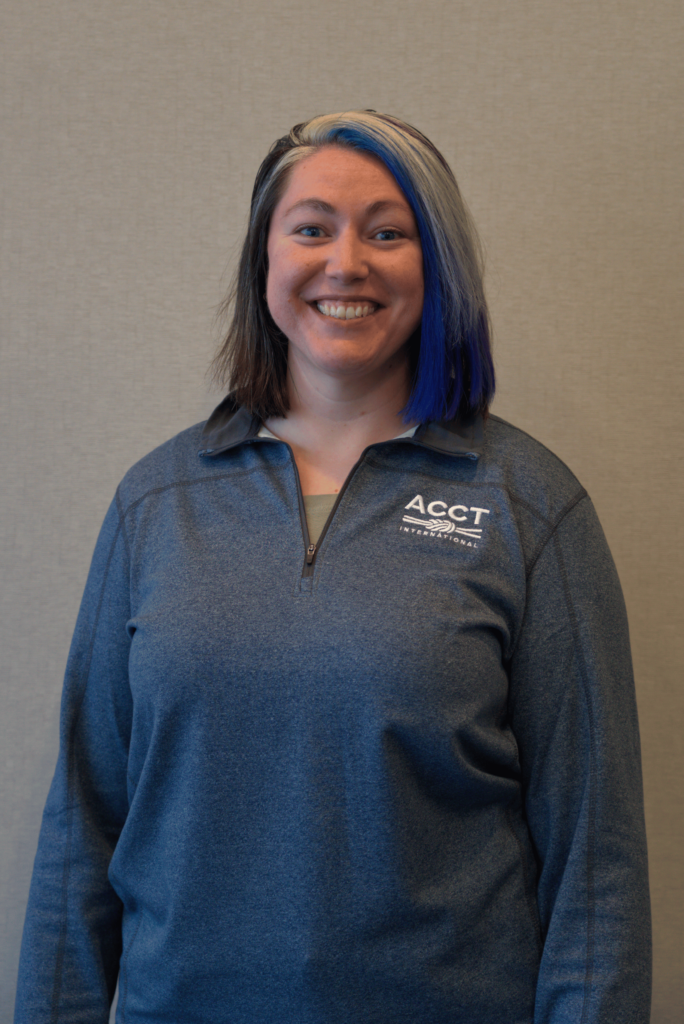 Conference Work Group member, Jenn Roetman, is captured in a headshot before the official kickoff of the 2025 ACCT conference and exposition.