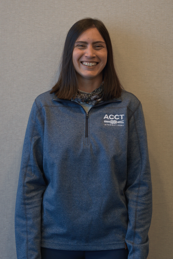 Conference Work Group member, Annika Spriggs, is captured in a headshot before the official kickoff of the 2025 ACCT conference and exposition.