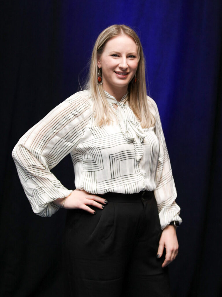 ACCT Staff Member, Brittany Humphrey, is captured in a headshot image before the Awards Ceremony during the 2025 conference and exposition.