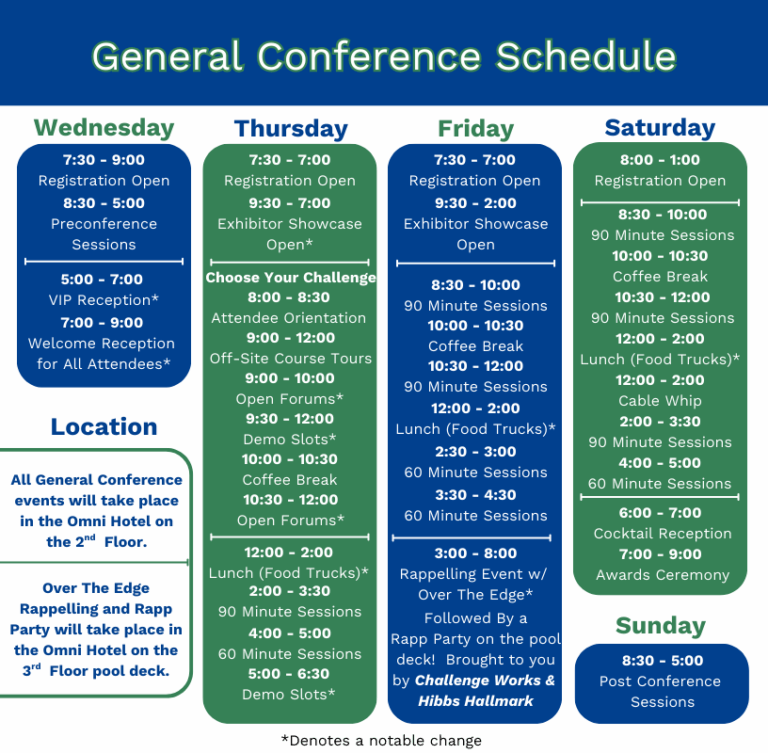 General Schedule | ACCT International Annual Conference | Challenge ...